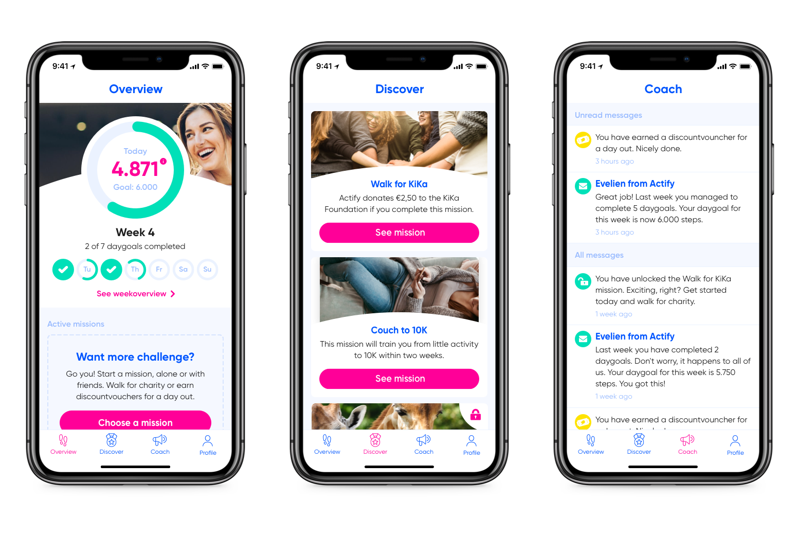 Steps reward insurance pilot